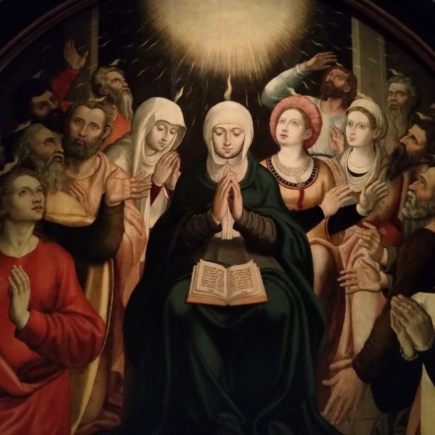 Pentecostes. Pintura a óleo sobre madeira. Século XVI.