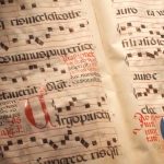 Leader and parchment song book