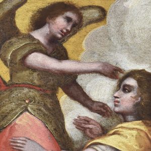 Anjos. Pormenor da pintura 'Sonho de Jacob'. Século XVII.