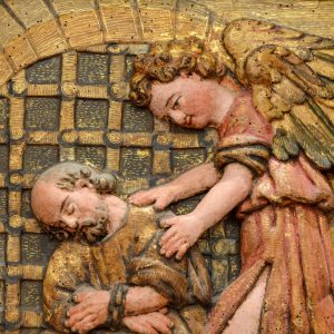 Detail of the altarpiece of Saint Peter