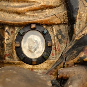Relic. Detail of the sculpture of Saint Anne