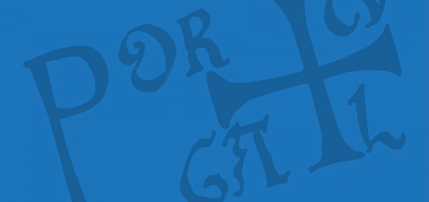 Imagem ilustrativa de curso online com antigo símbolo de Portugal